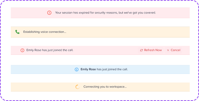 Alert banner component