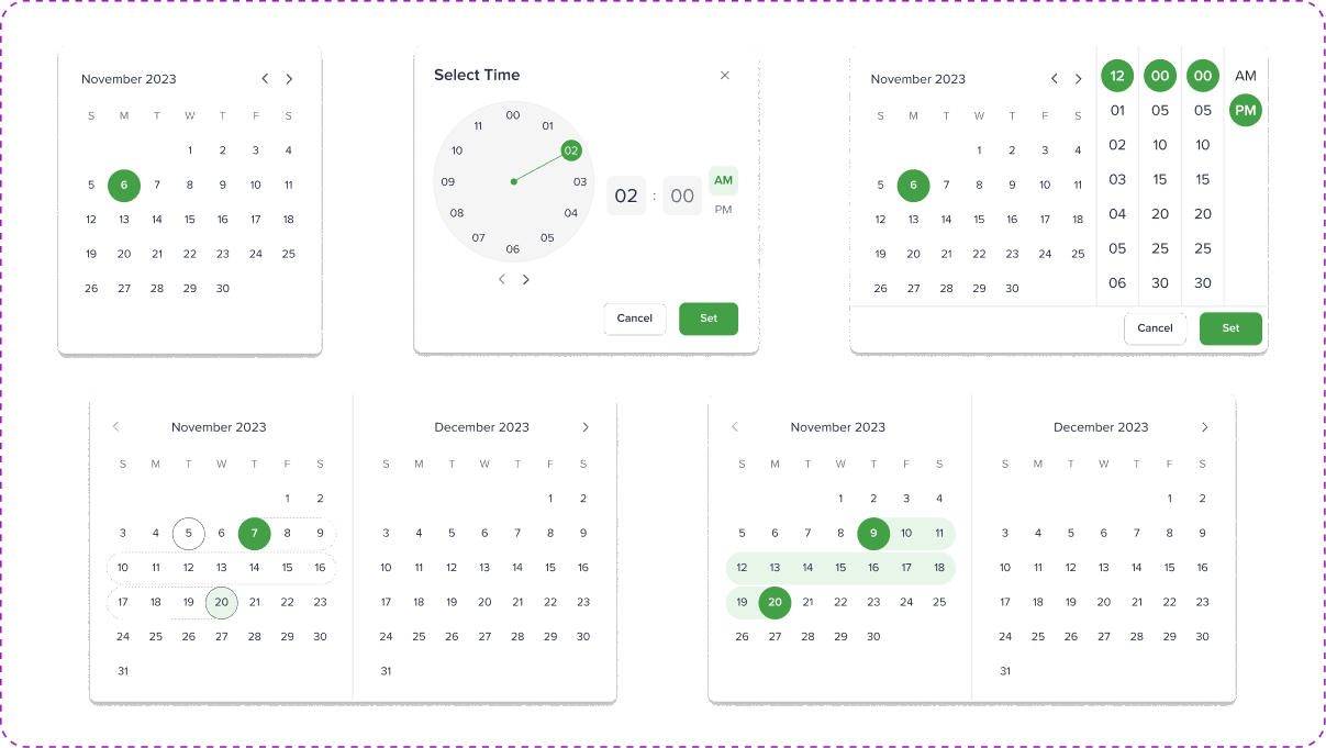 Date picker component