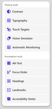 Accessibility audit results in the Stark plugin